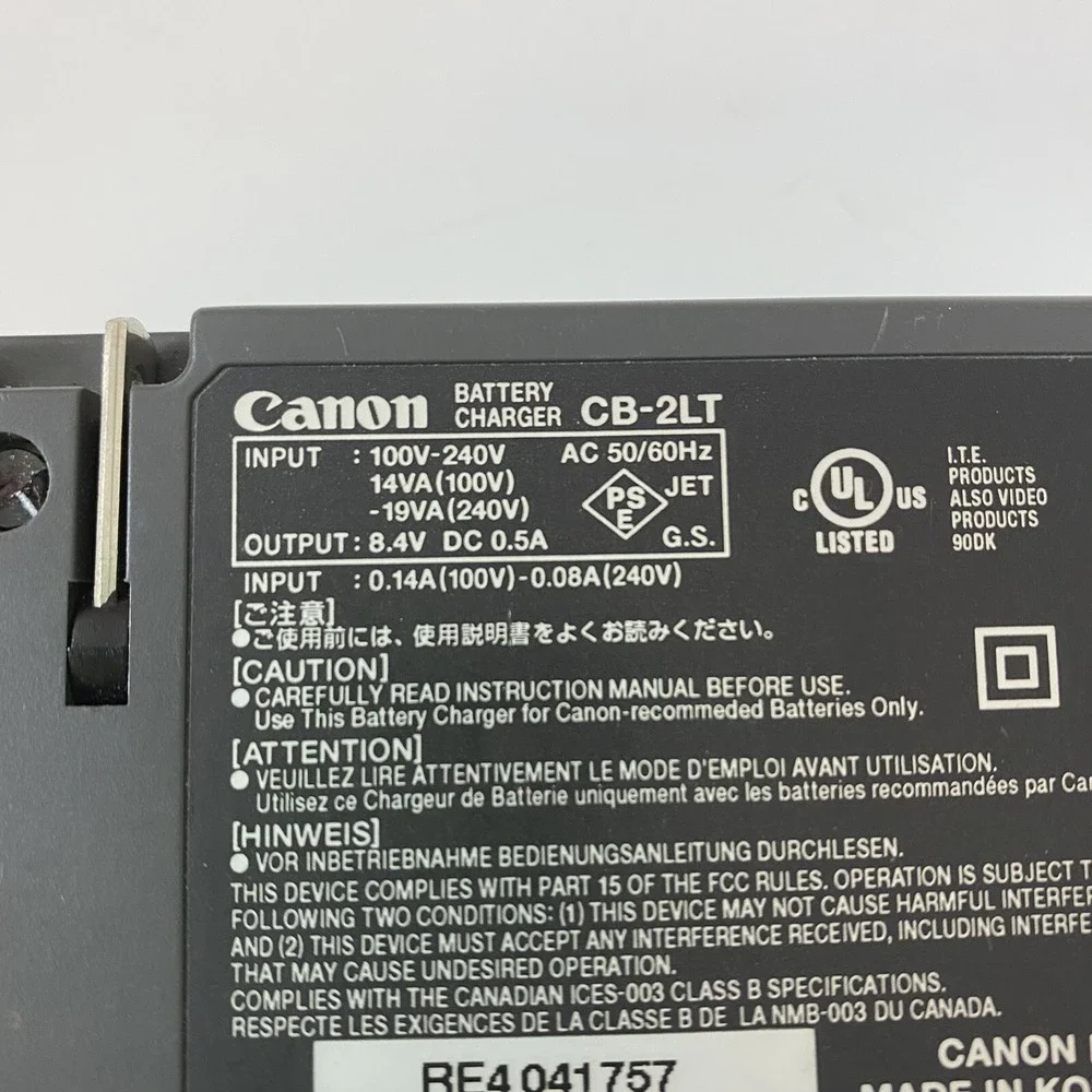 Genuine‎ Canon CB-2LT Digital Camera Battery Charger